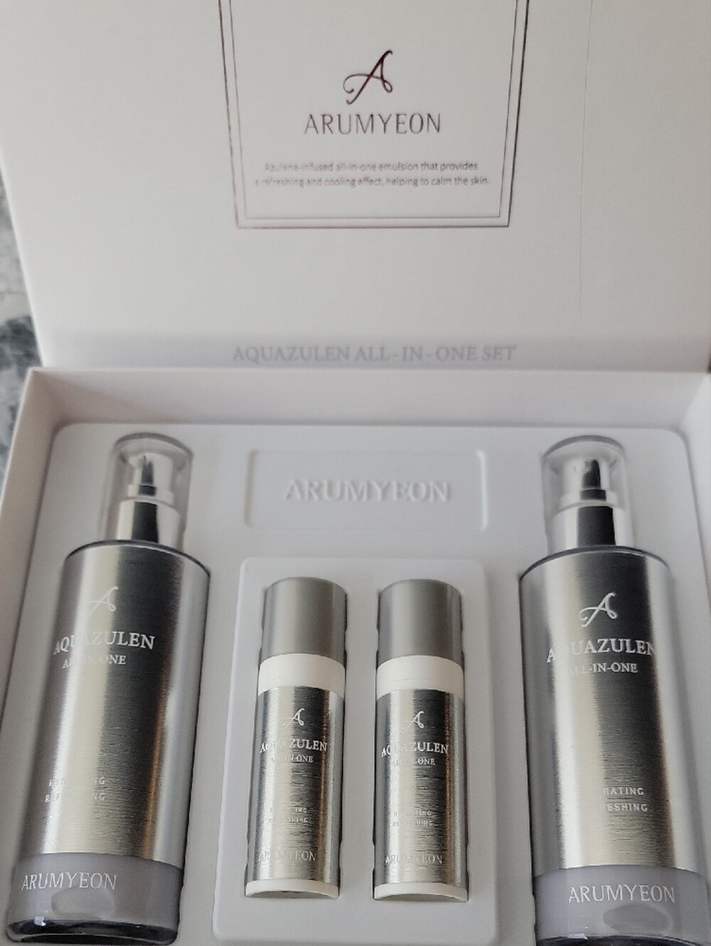 ARUMYEON Aquazulen All-In-One Korean Skincare Set